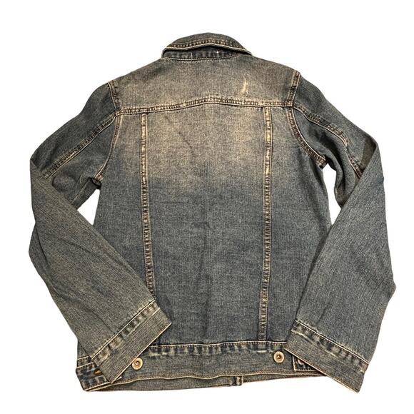 Wishlist Womens Medium Lightly Distressed Cotton Denim Jacket - Picture 2 of 6